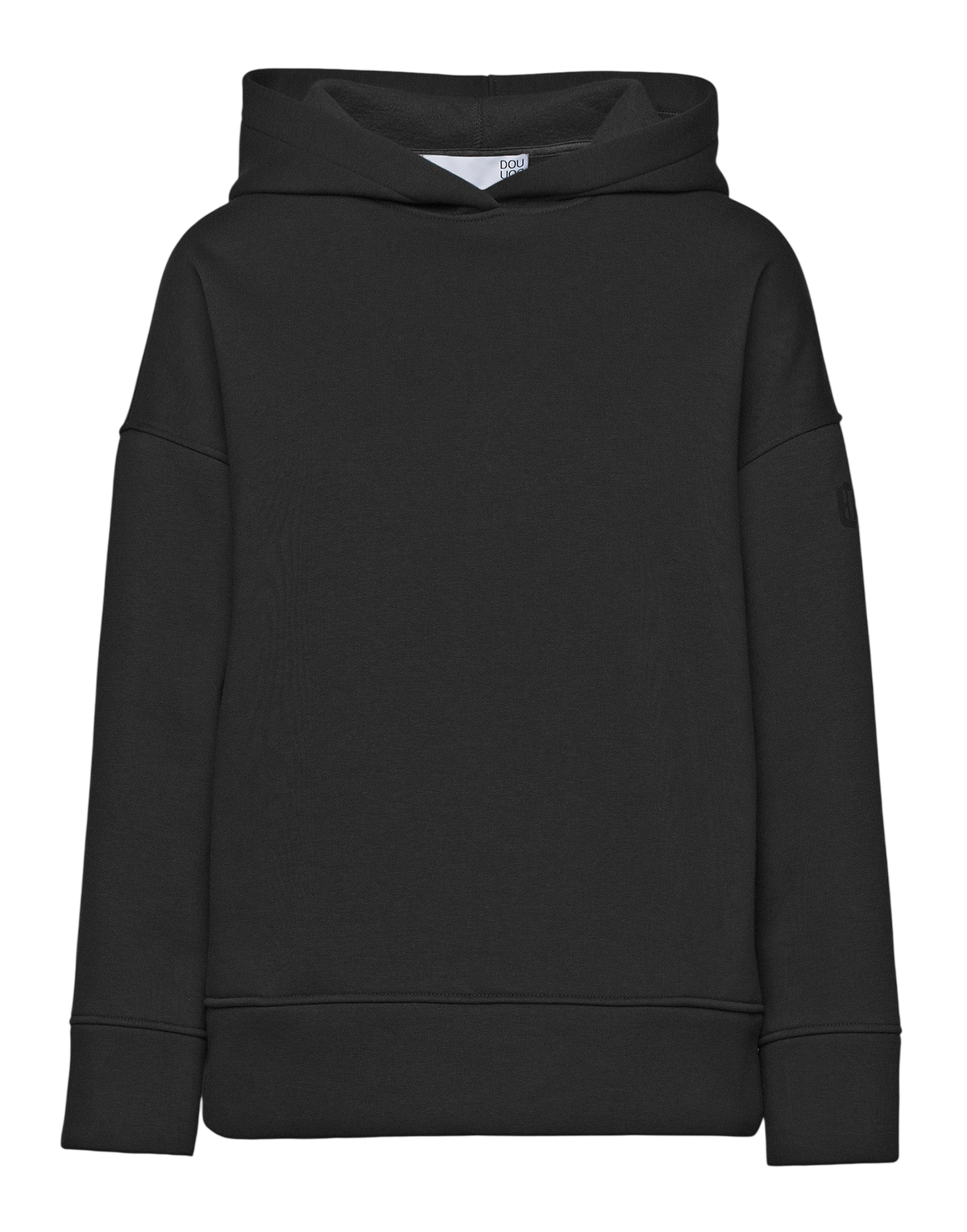 Sweat à capuche noir avec poches zippées
