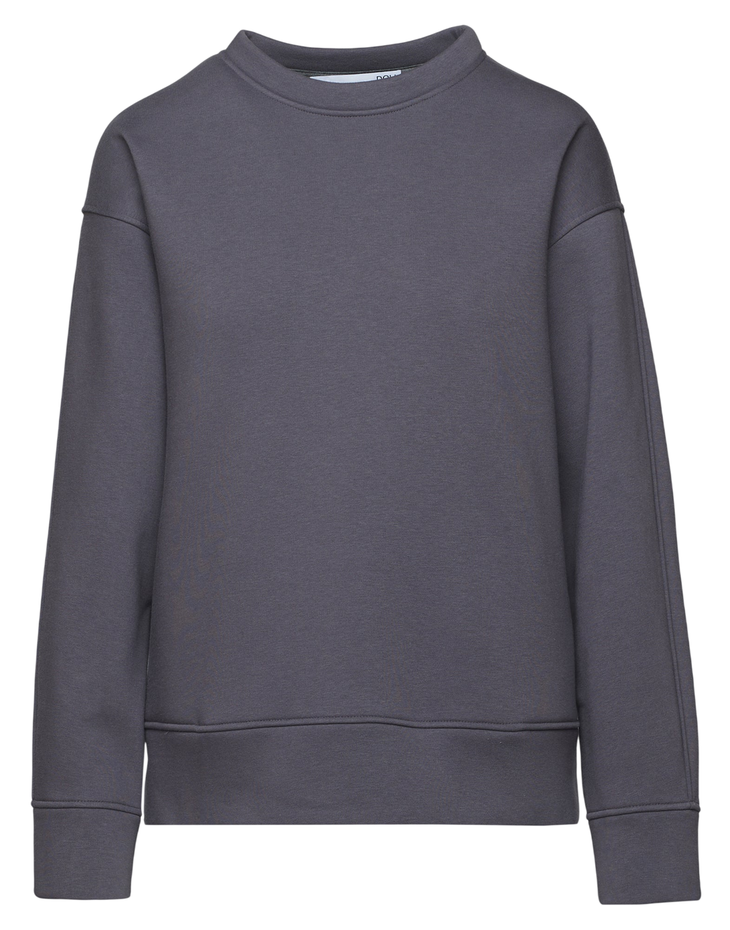 Felpa Girocollo in Felpa Soft Grigio Delfino