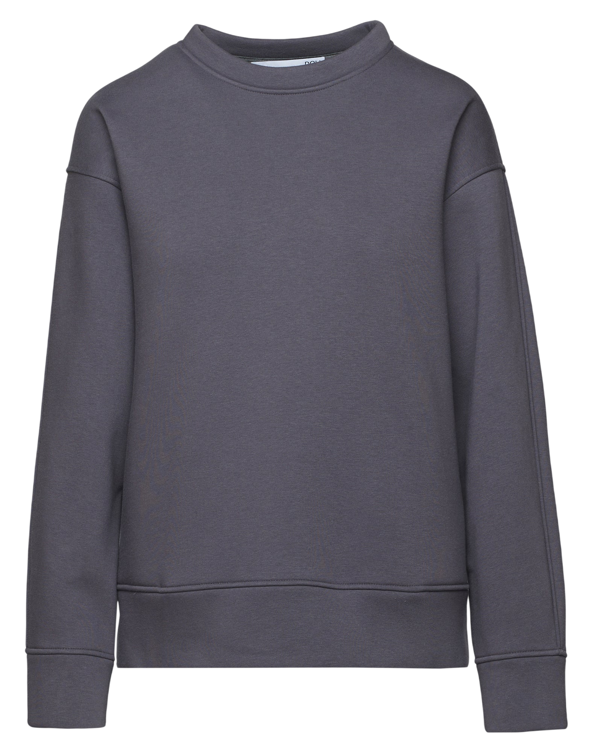 Felpa Girocollo in Felpa Soft Grigio Delfino