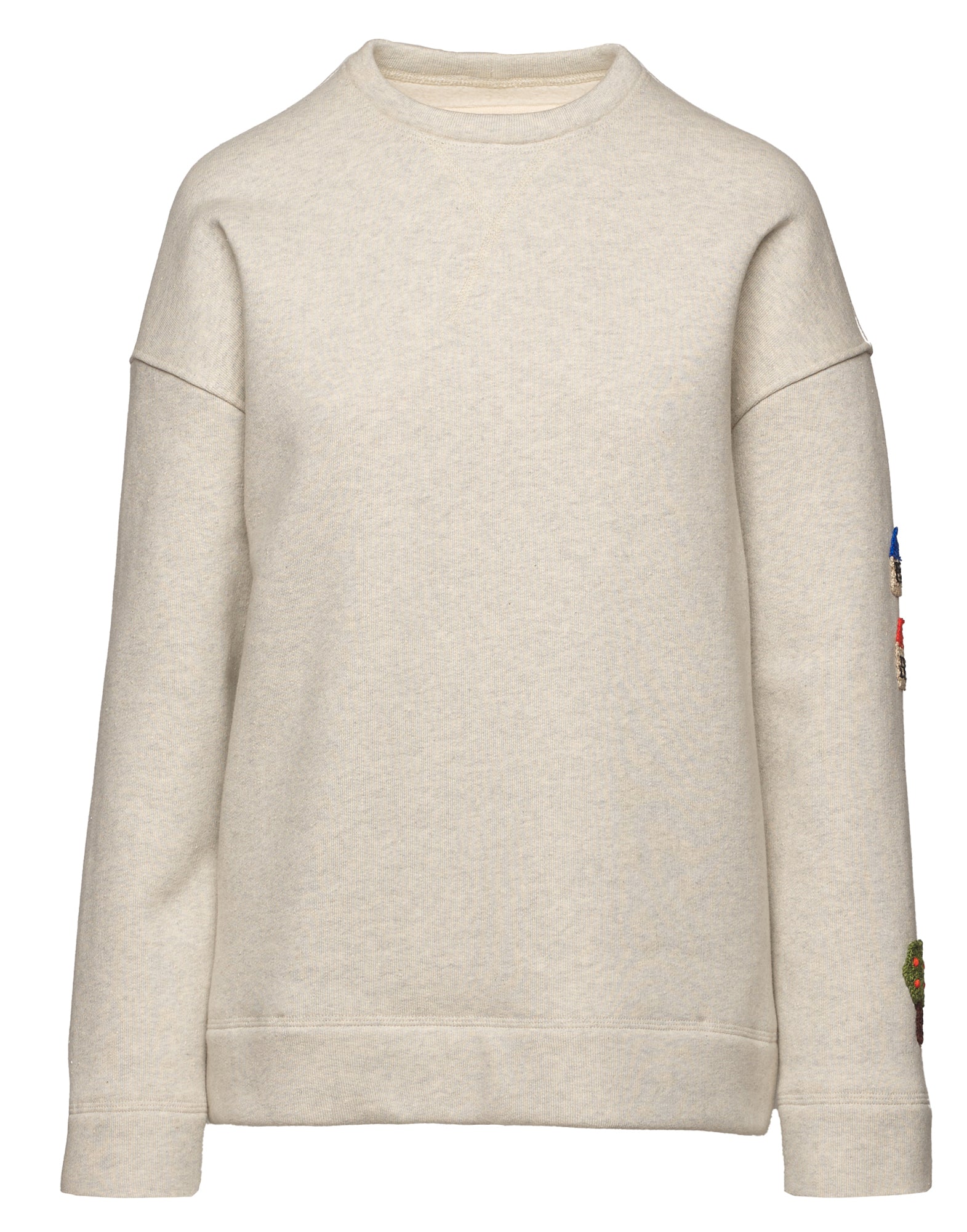 Felpa Genderless con Patch all’Uncinetto