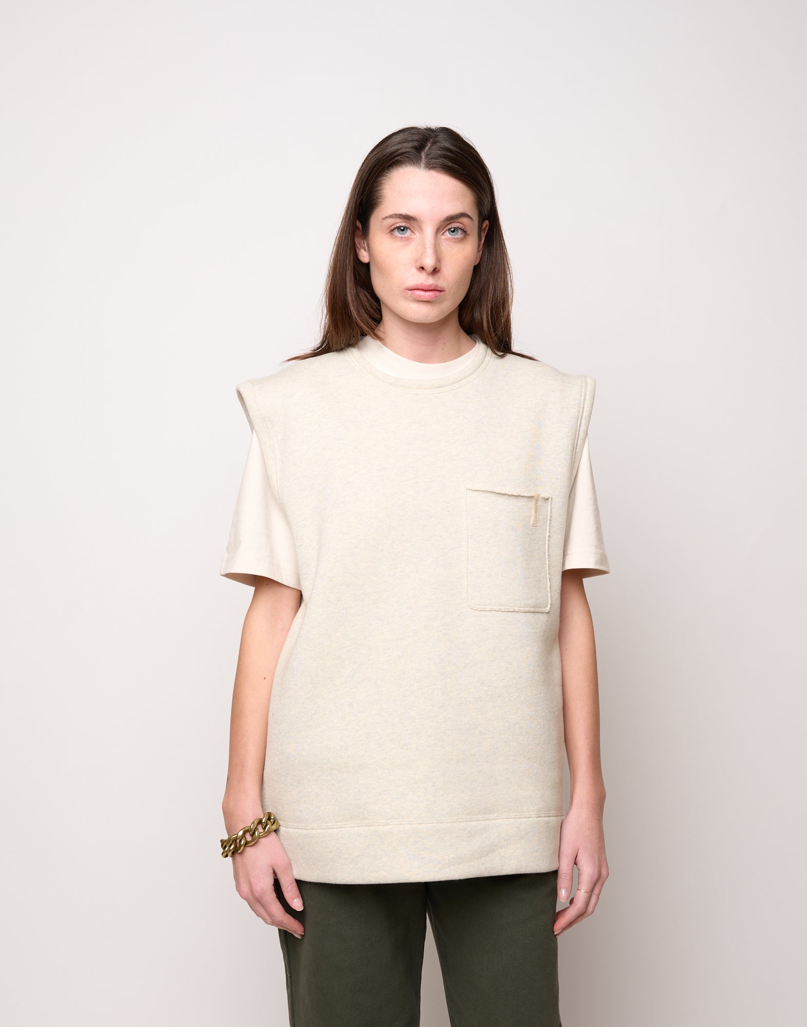Gilet Genderless in Felpa con Taschino