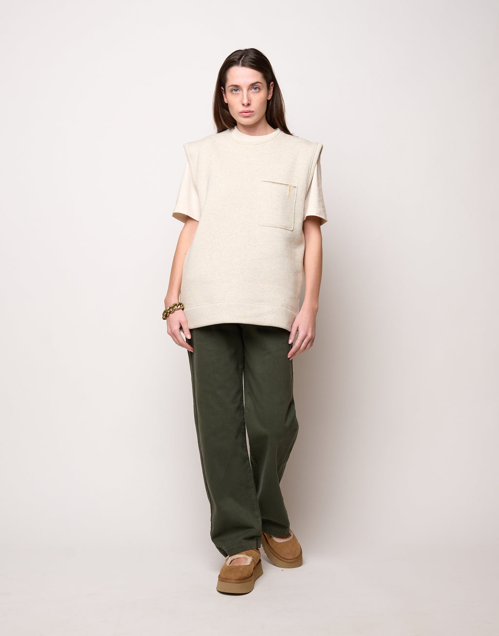 Gilet Genderless in Felpa con Taschino