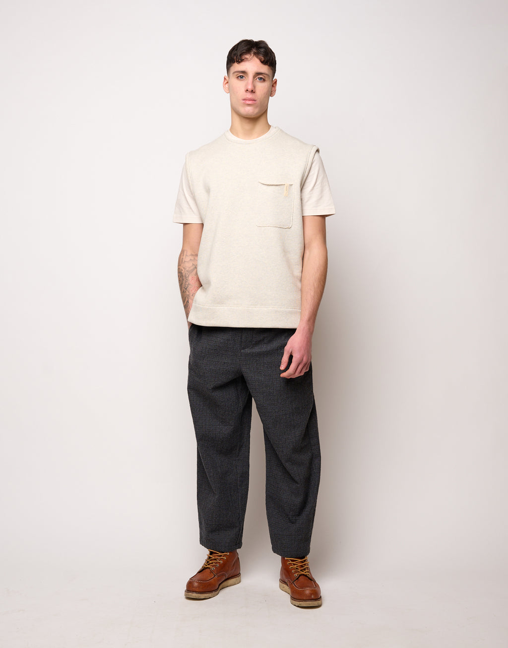 Gilet Genderless in Felpa con Taschino