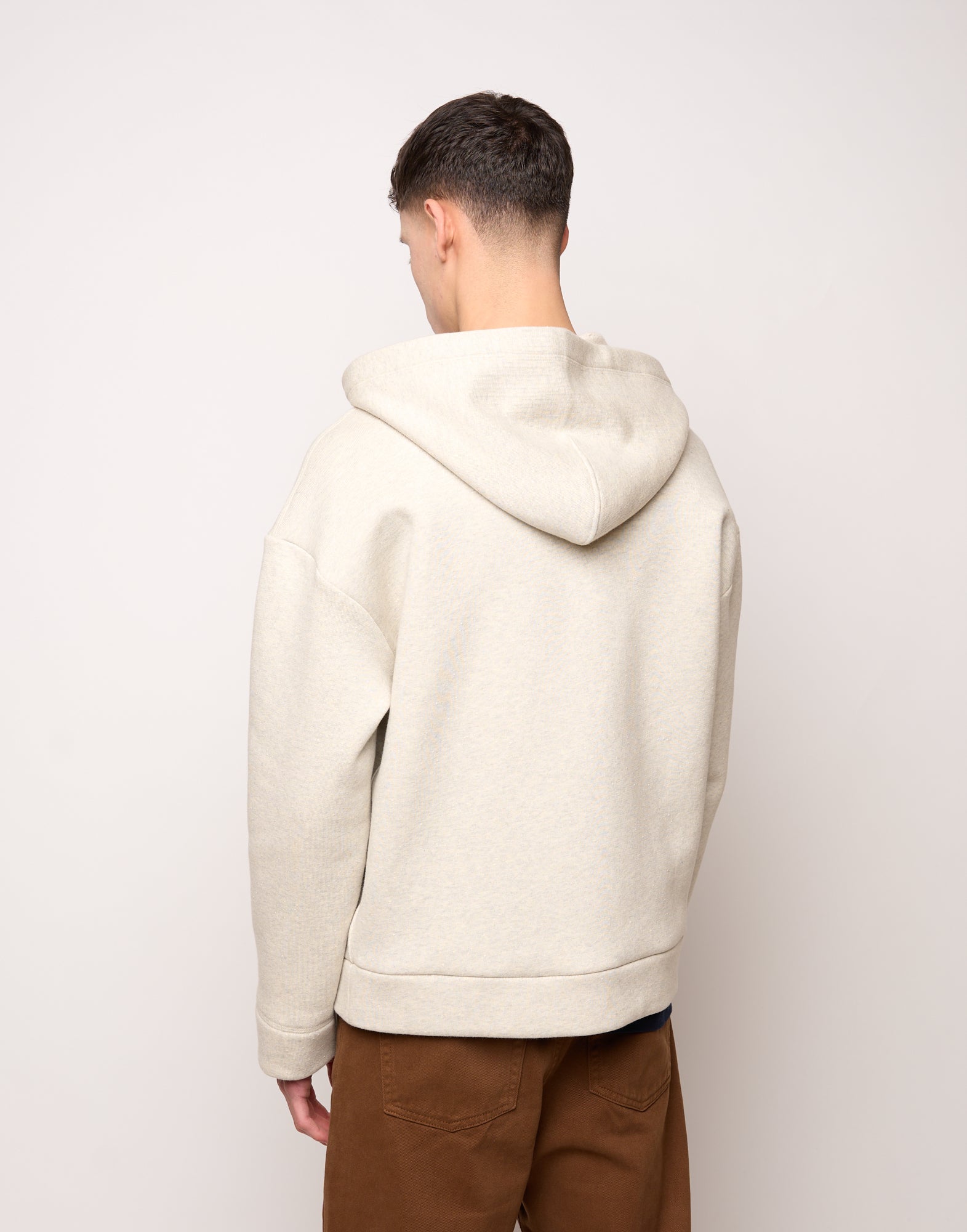 Giacca Genderless con Cappuccio e Zip in Metallo