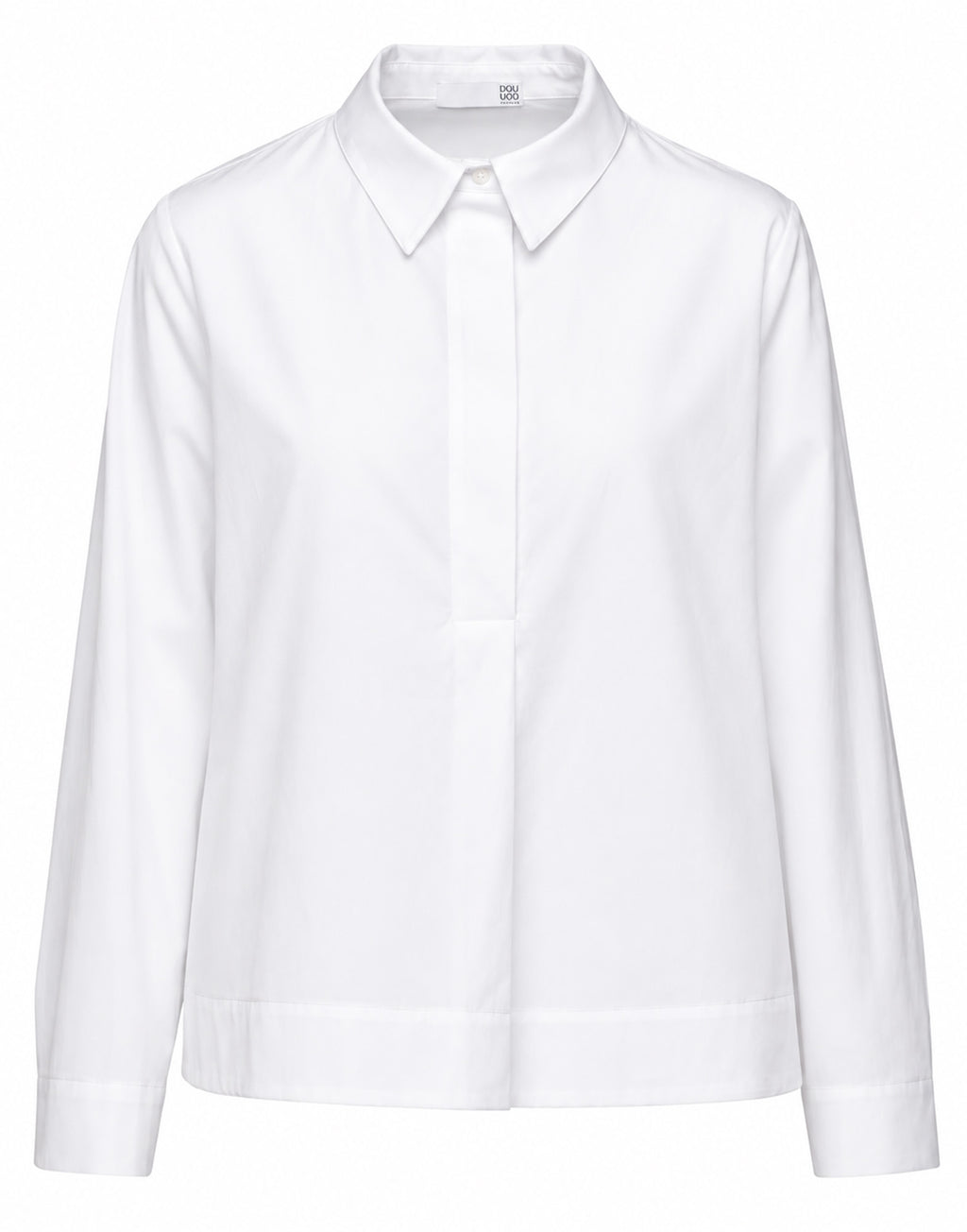 Camicia a Polo con Linea ad A Bianca