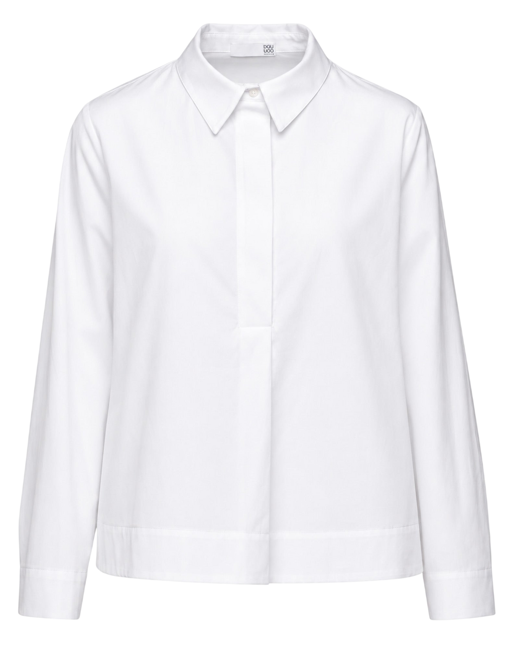Chemise polo blanche coupe trapèze