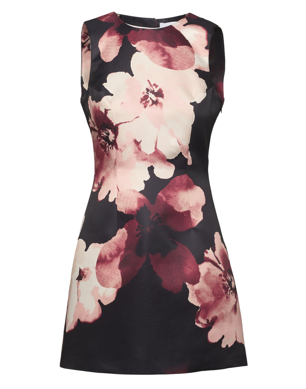 Floral Duchesse Backless Bodycon Mini Dress