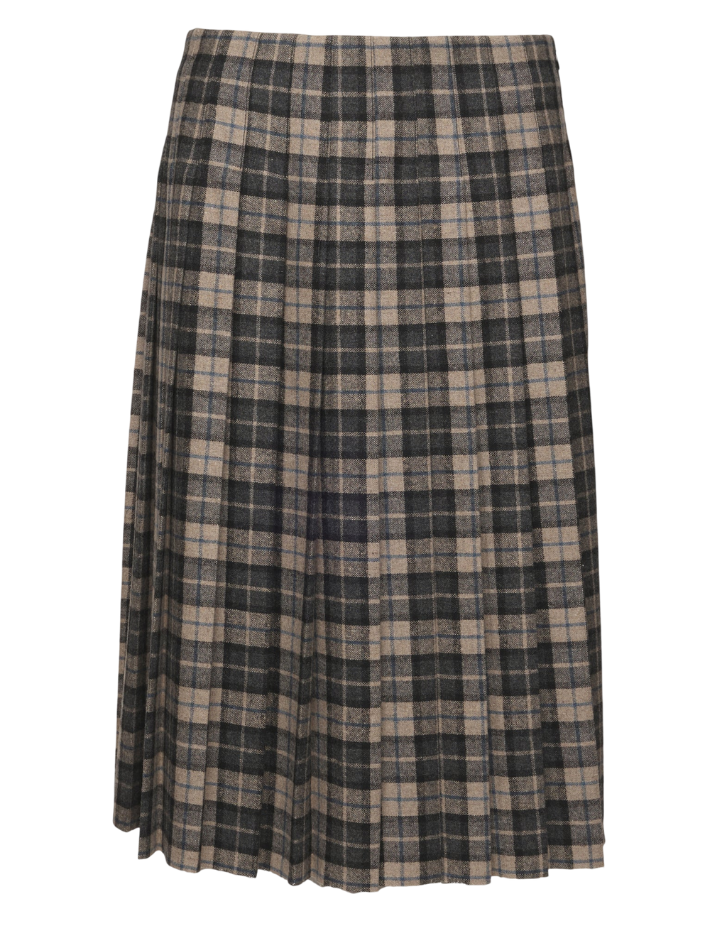 Jupe midi plissée gris Londres