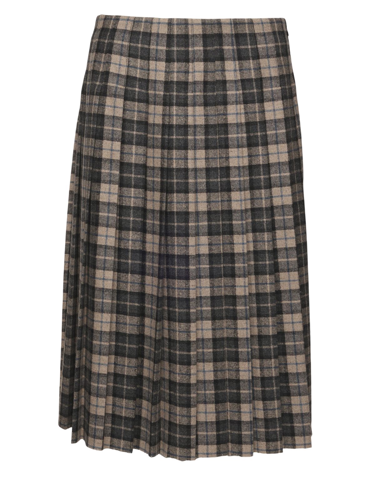 Jupe midi plissée gris Londres