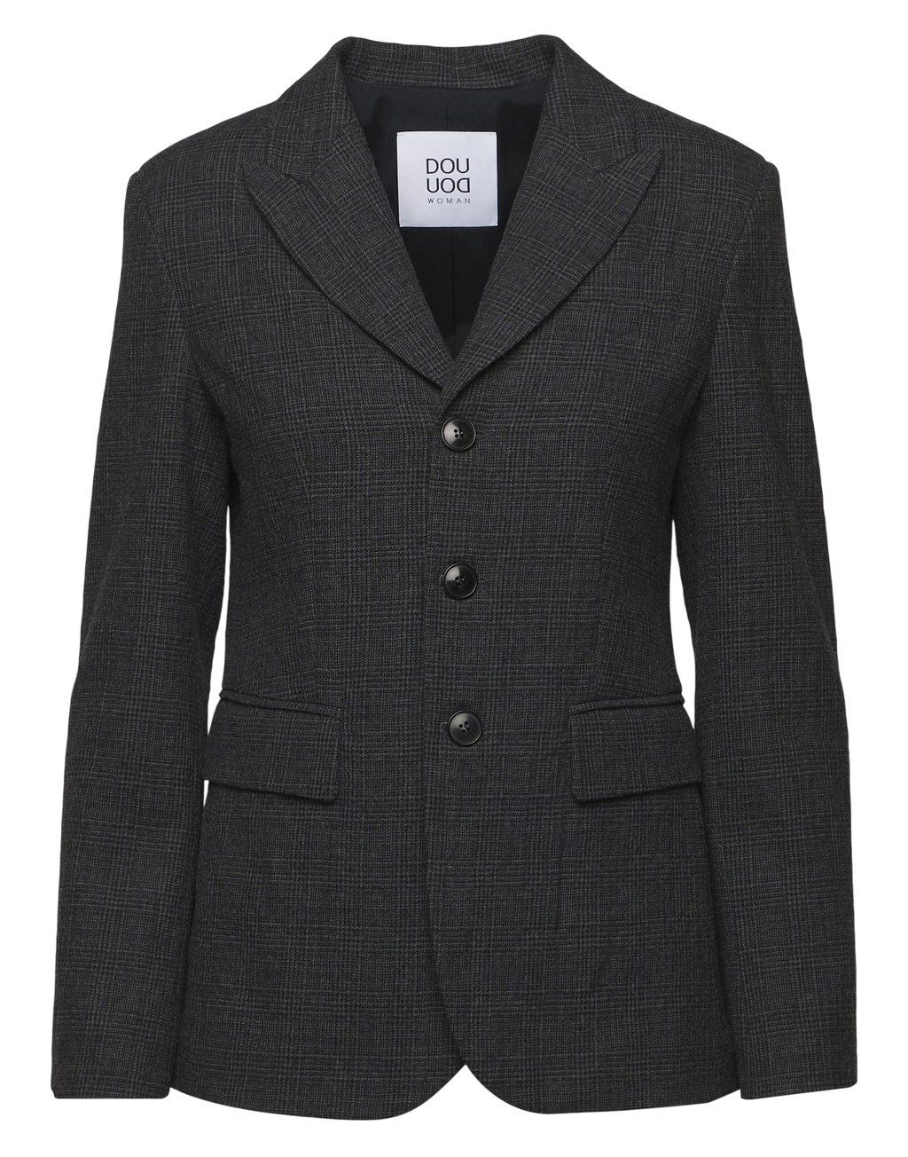 Veste simple boutonnage en micro-motif Prince-de-Galles Underground