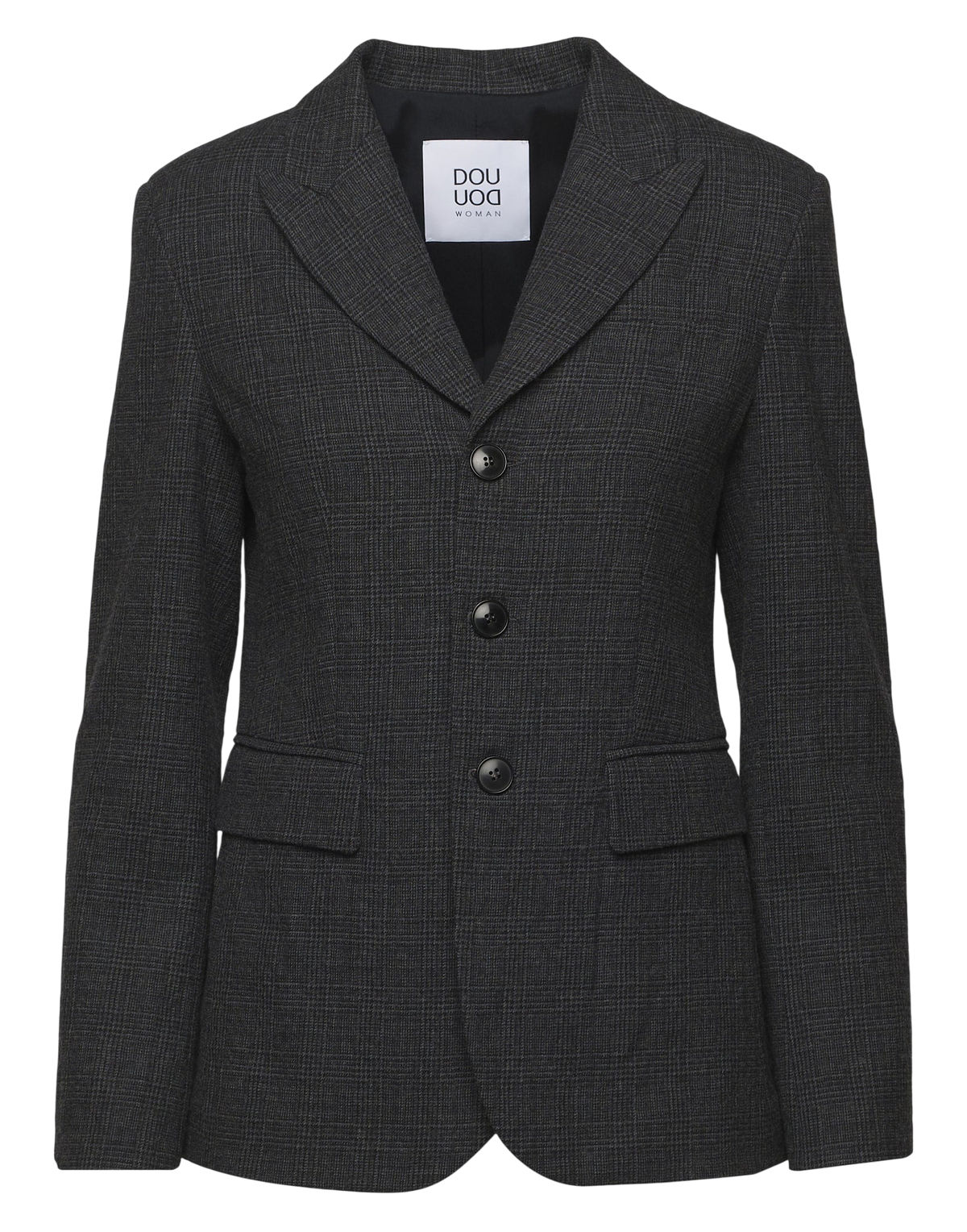 Veste simple boutonnage en micro-motif Prince-de-Galles Underground