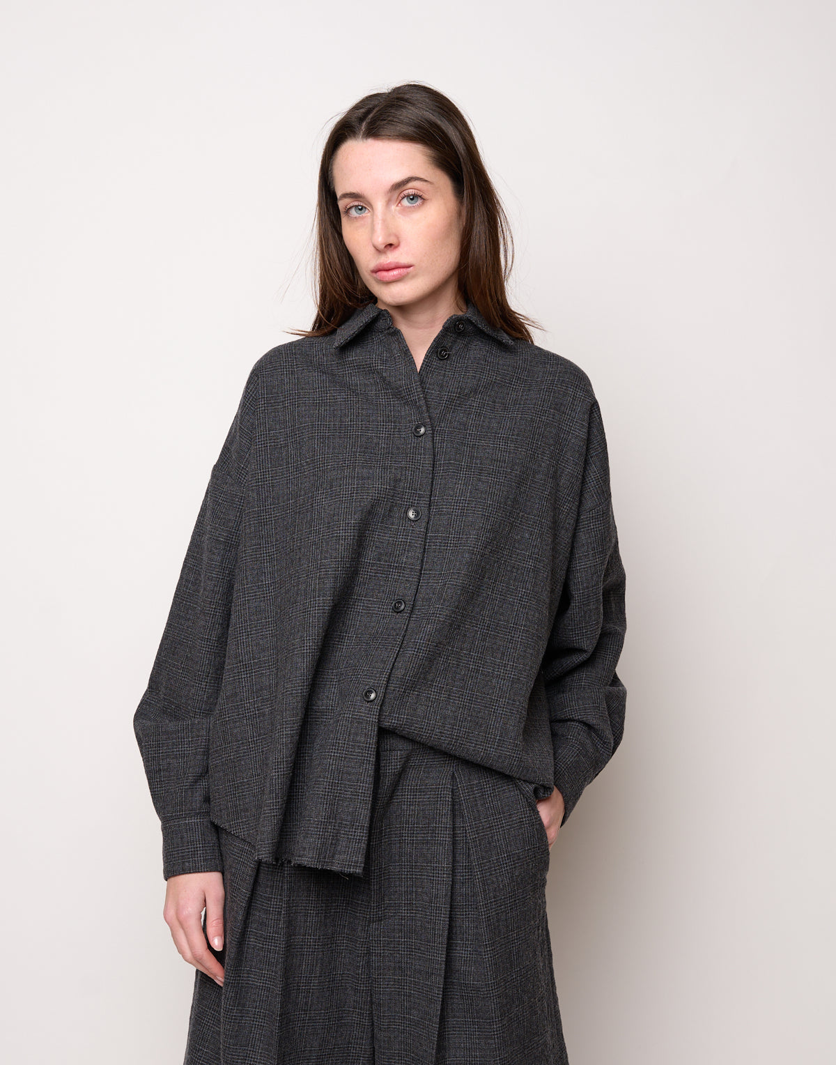 Camicia Ampia in Micro Galles Underground