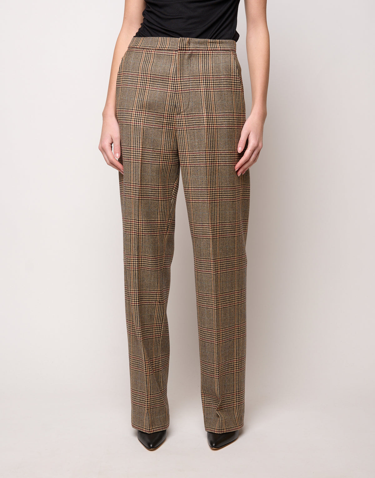Prince of Wales Straight Trousers