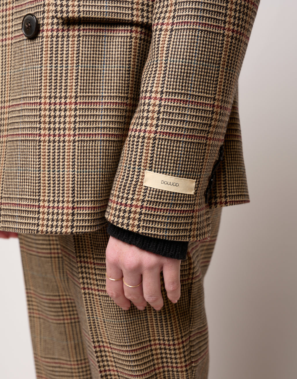 Veste croisée en Prince de Galles