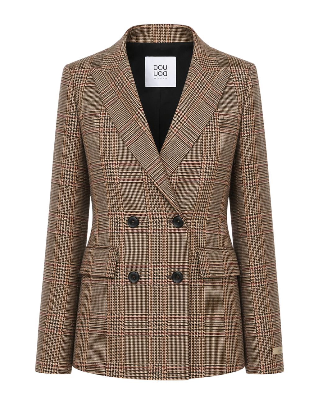 Veste croisée en Prince de Galles