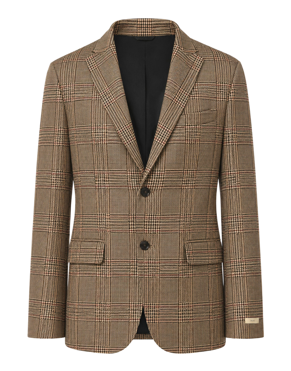 Veste unisexe simple boutonnage en Prince de Galles