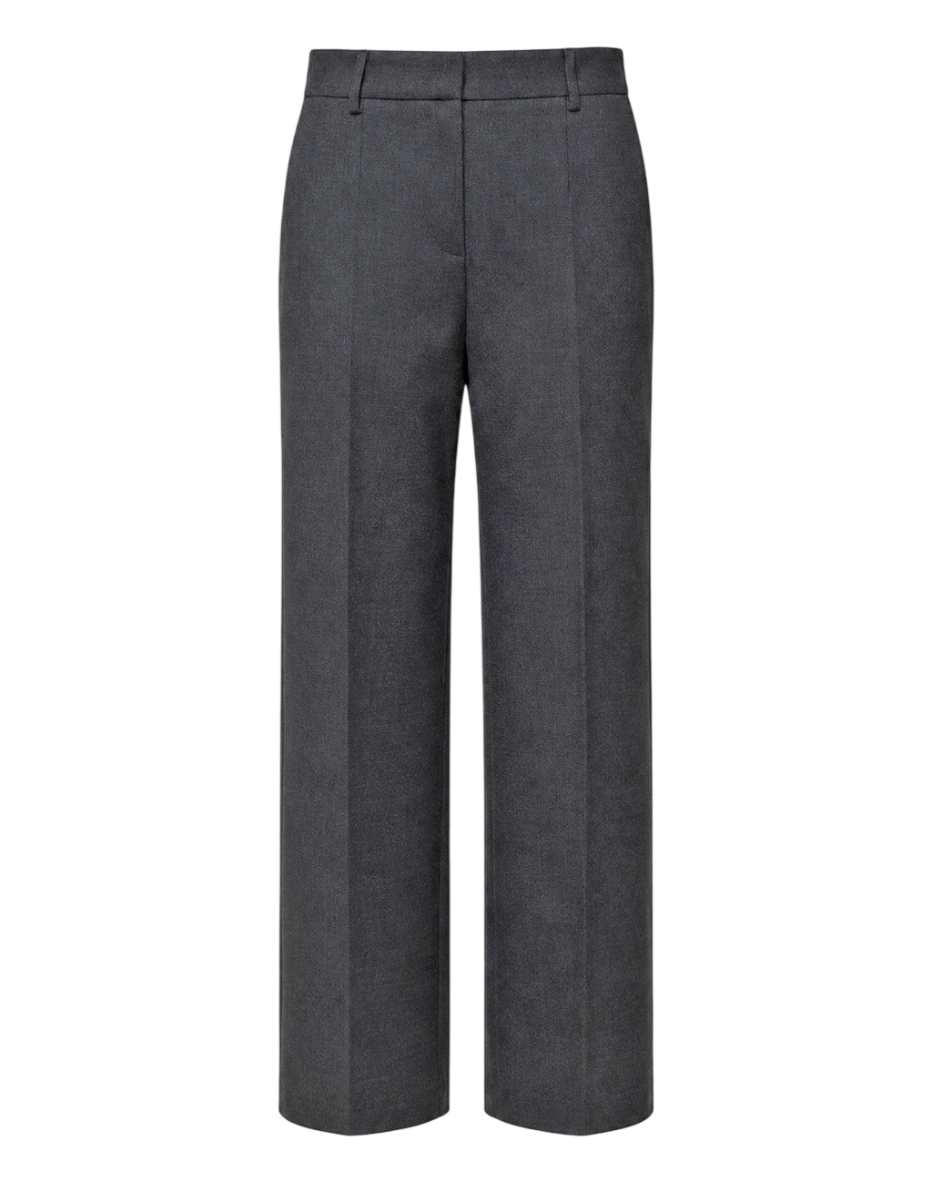 Men's Wide-Leg Trousers in Anthracite Double Stretch Twill