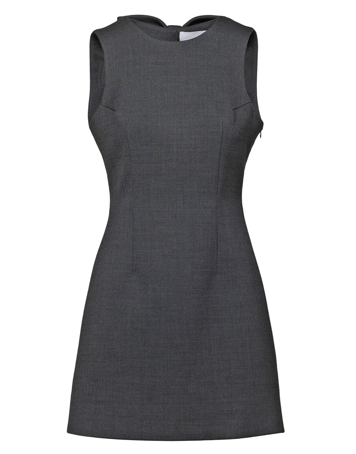 Anthracite Backless Bodycon Mini Dress with Bow