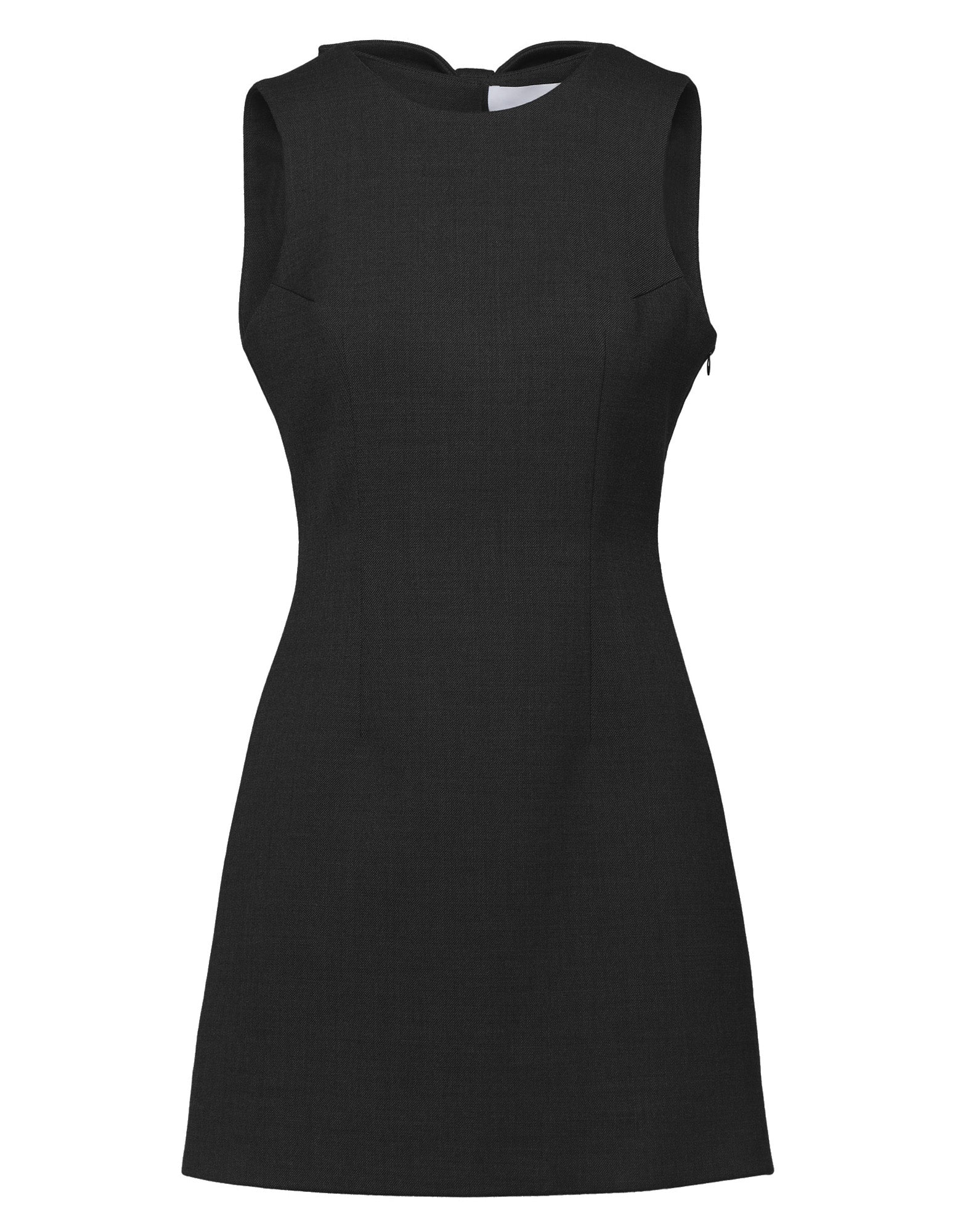 Mini Abito Aderente con Schiena Nuda e Fiocco Nero
