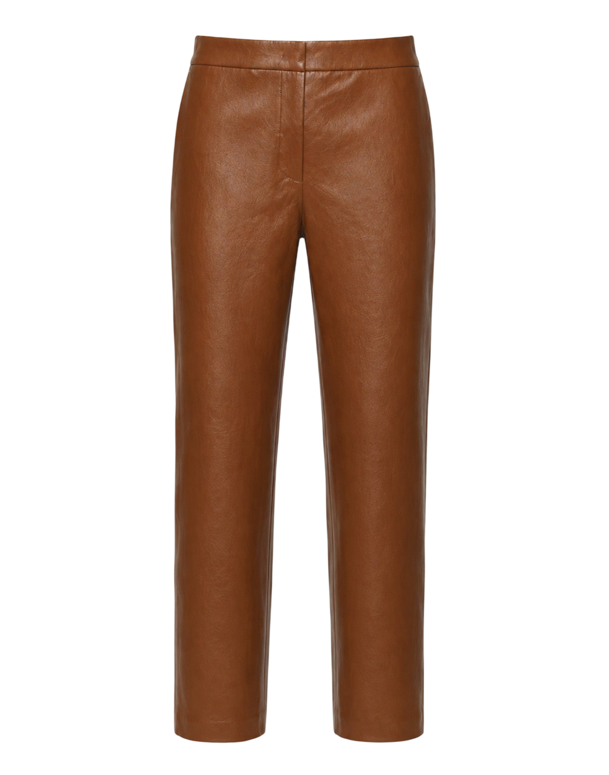 Old Whisky Faux Leather Cigarette Trousers