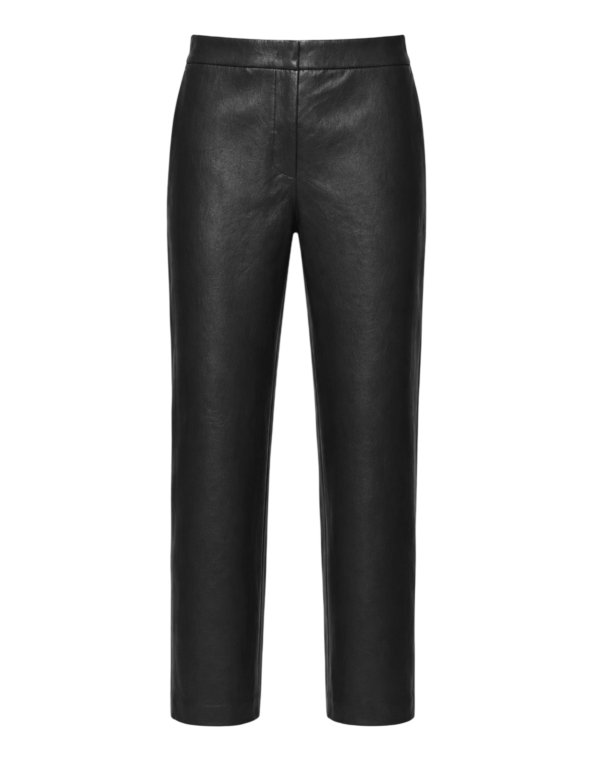 Pantalon cigarette en similicuir Old Noir