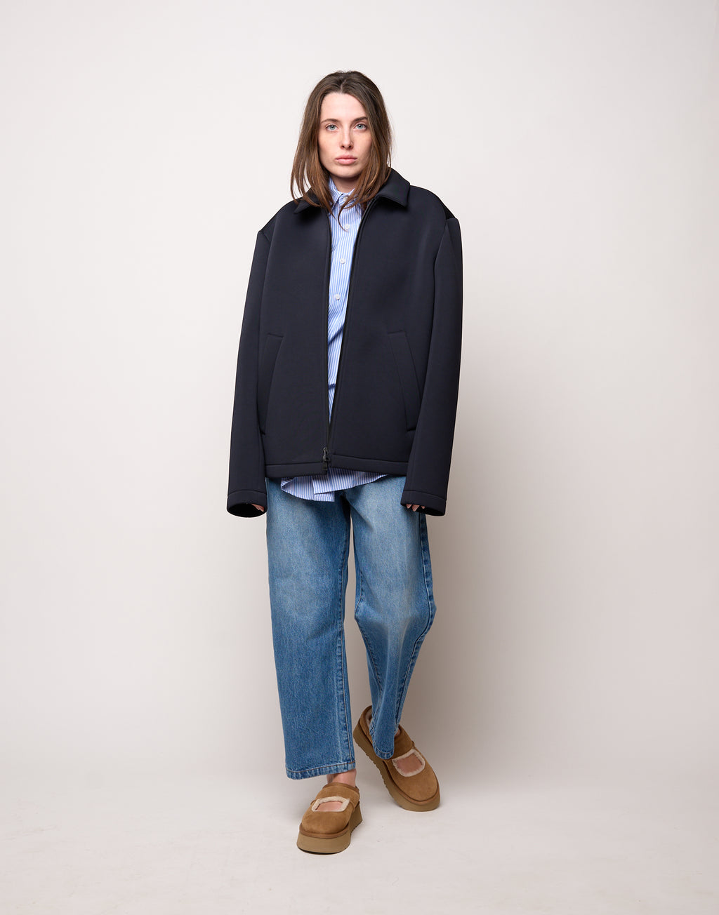 Caban Genderless in Tecno Neoprene Notte