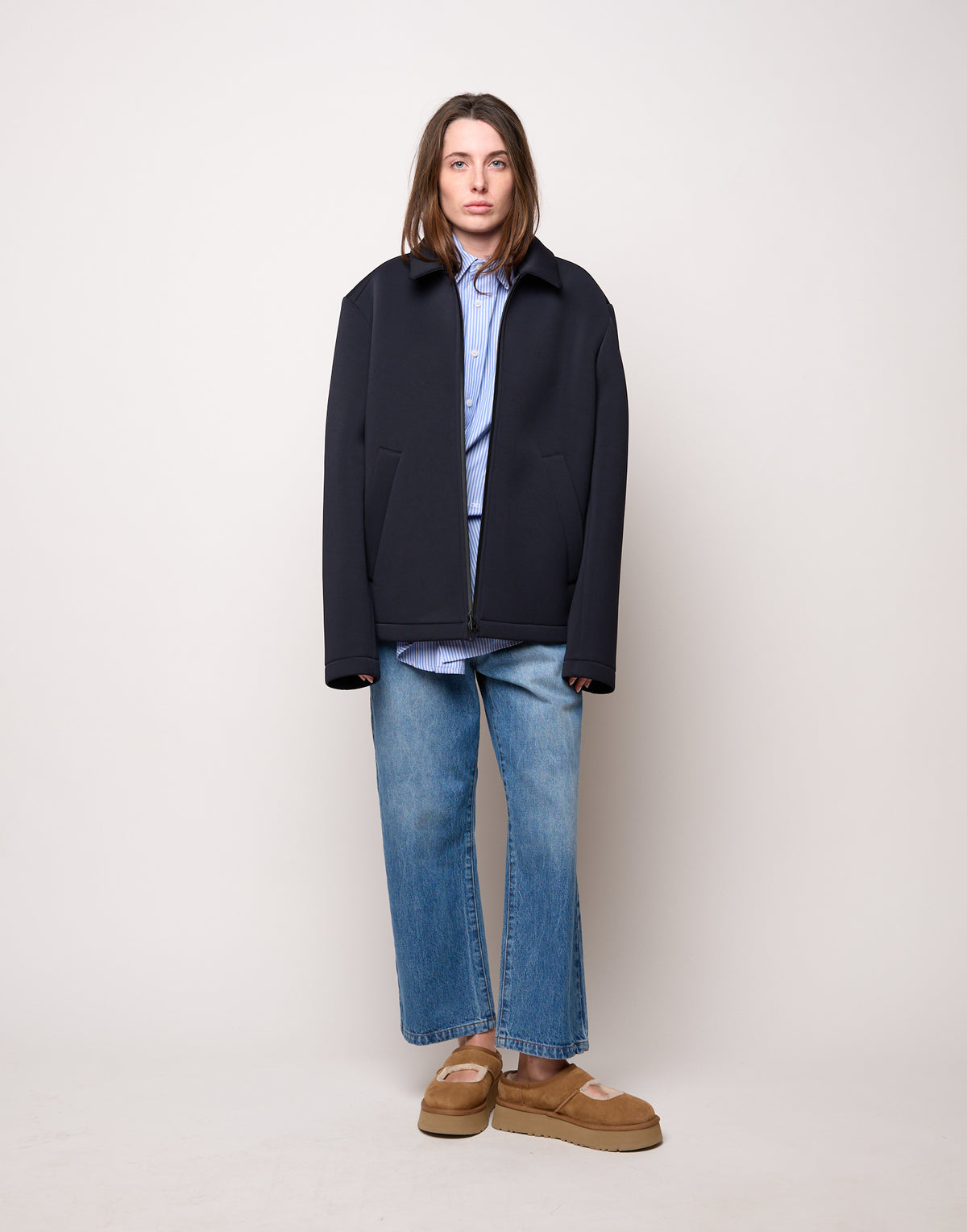 Caban Genderless in Tecno Neoprene Notte
