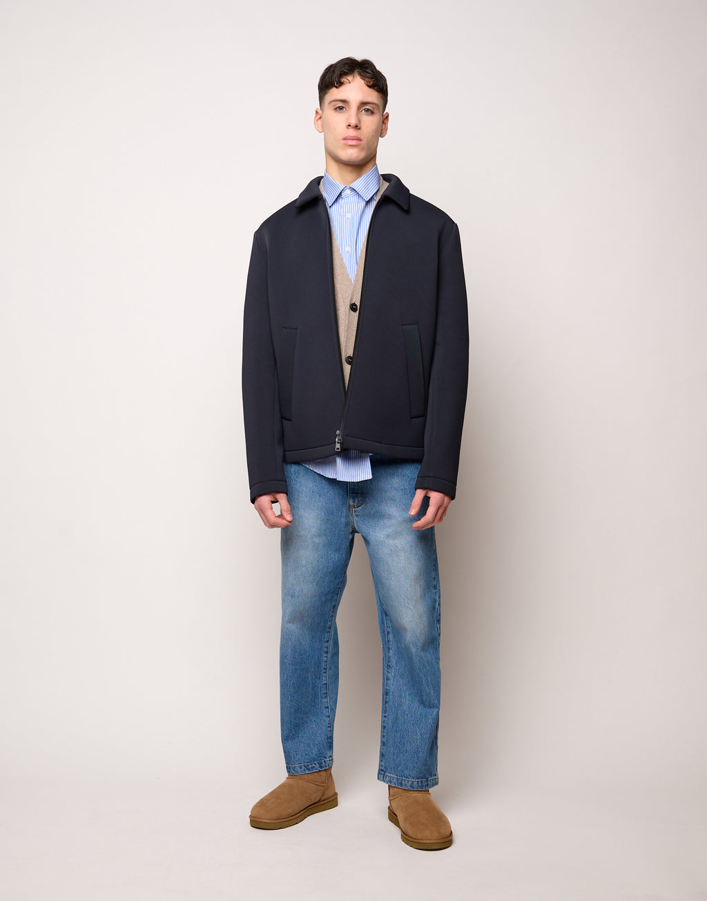 Caban Genderless in Tecno Neoprene Notte