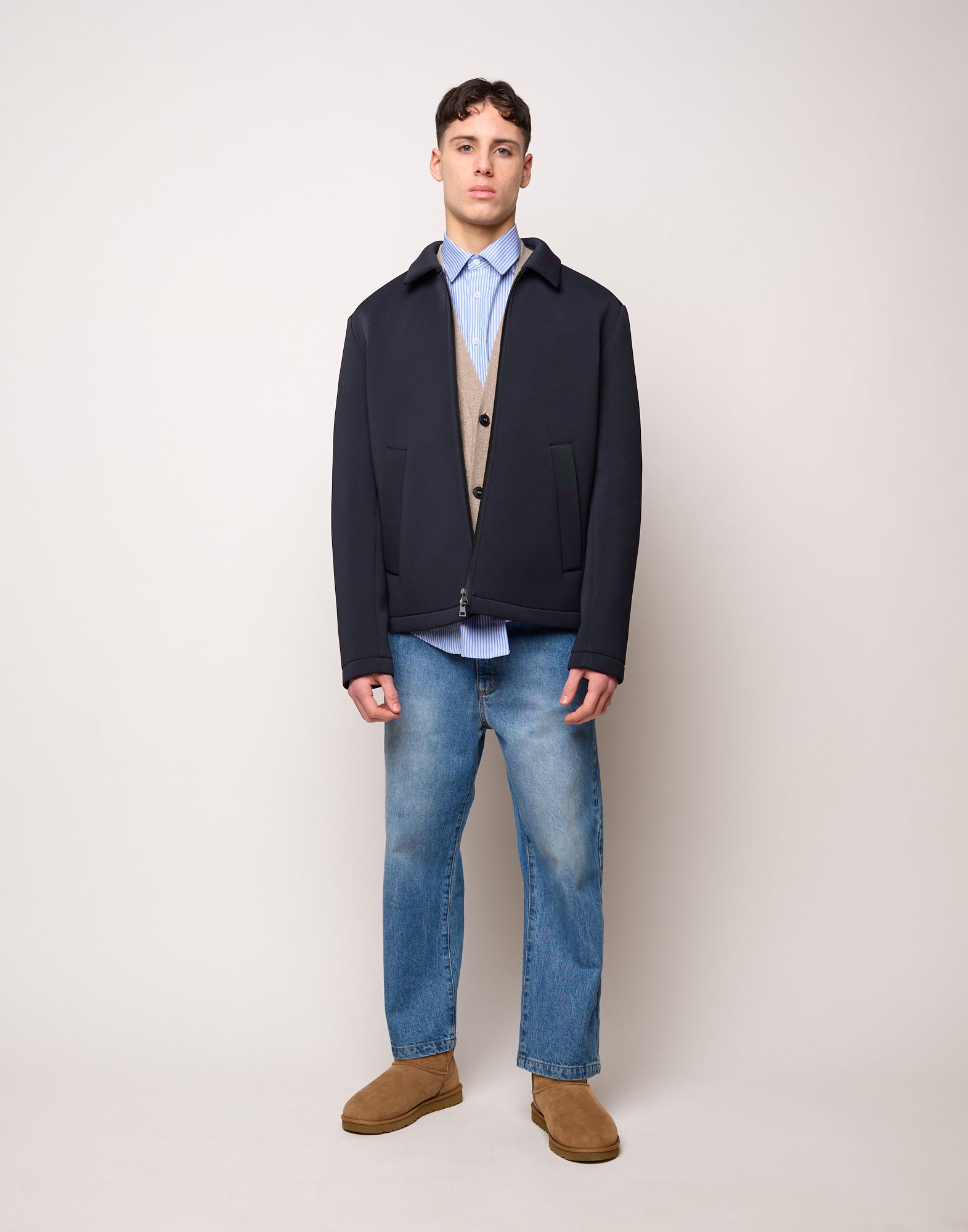 Caban Genderless in Tecno Neoprene Notte
