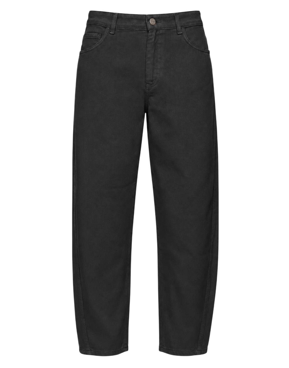 Pantalon baggy en drill de coton noir
