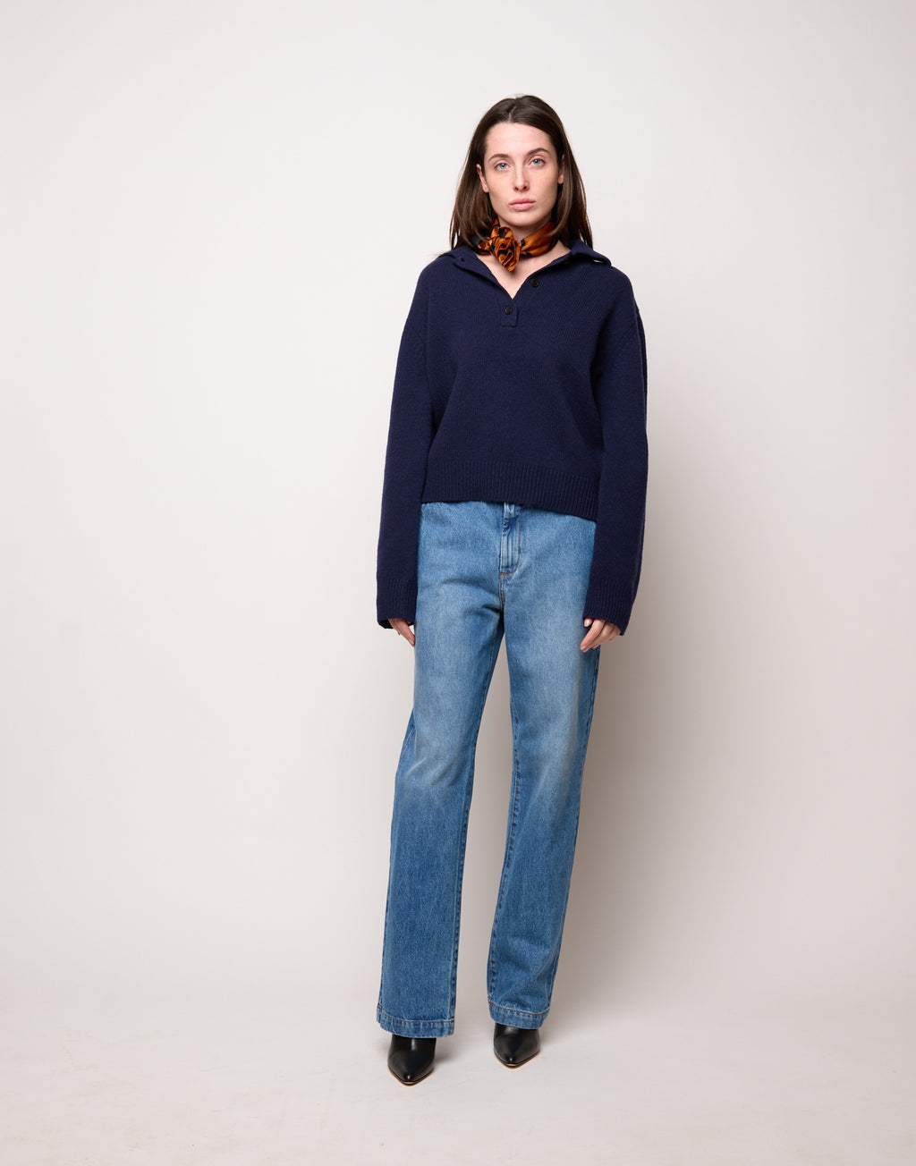 Pantalone Dritto in Denim Washed