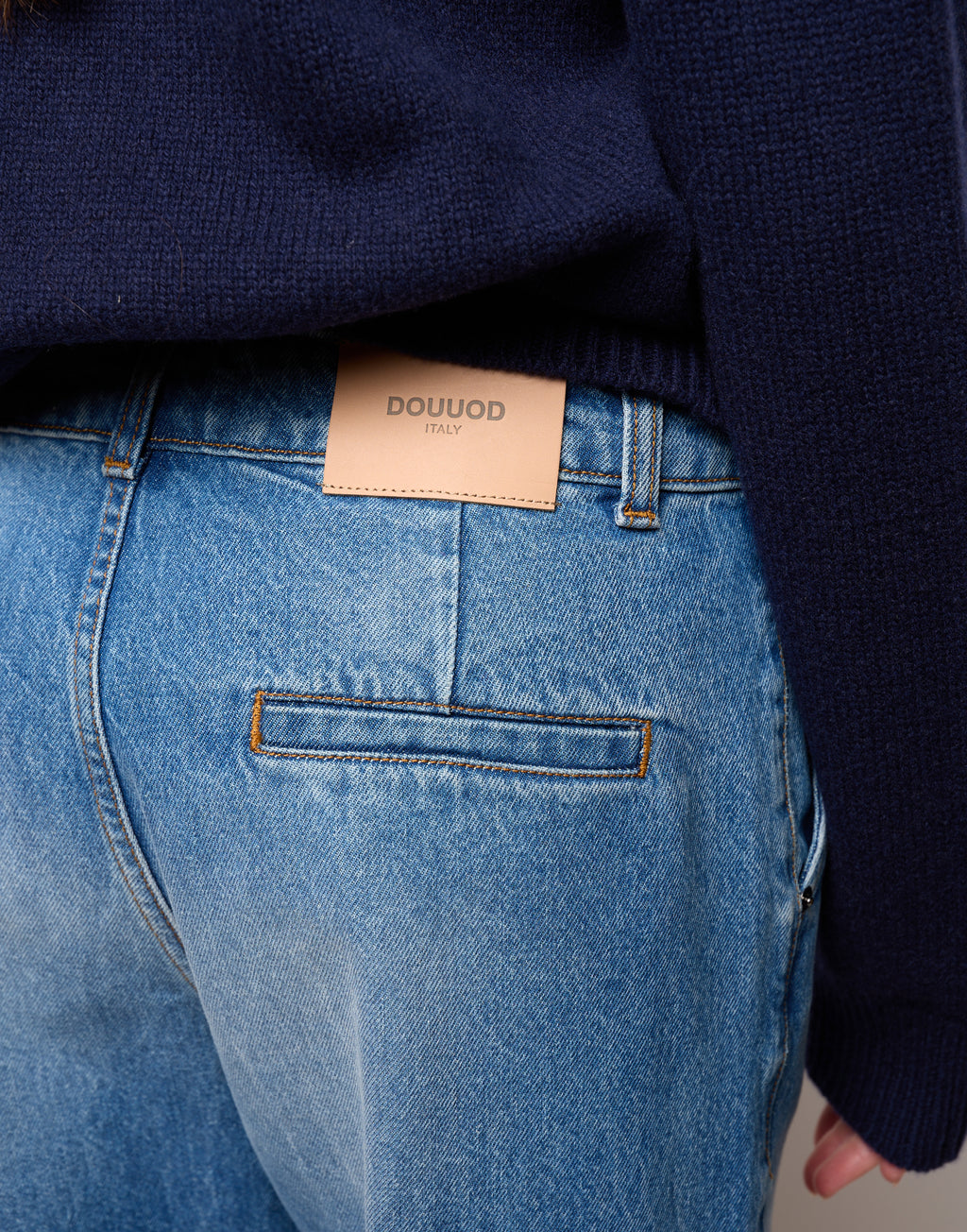 Pantalone Dritto in Denim Washed