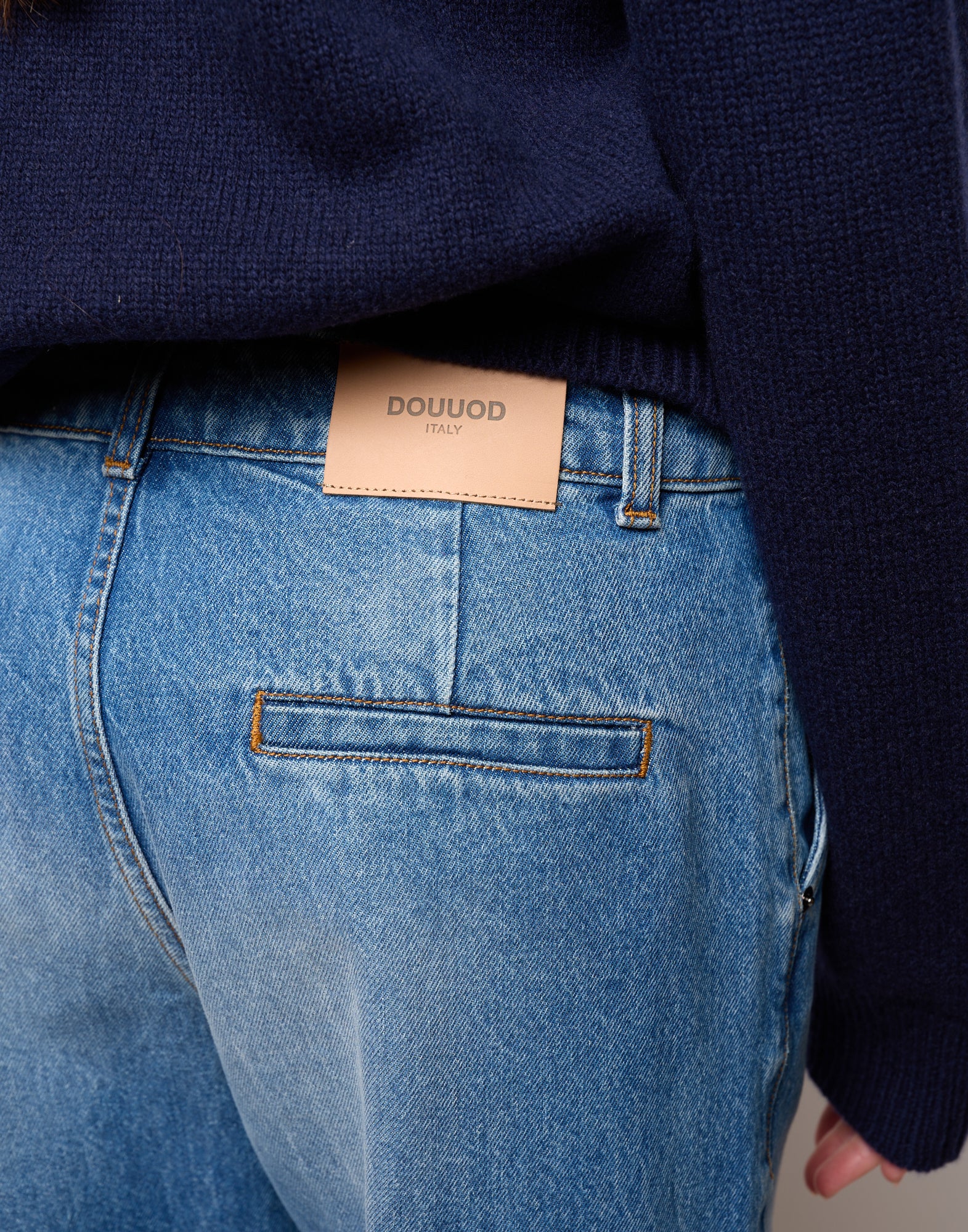 Pantalone Dritto in Denim Washed