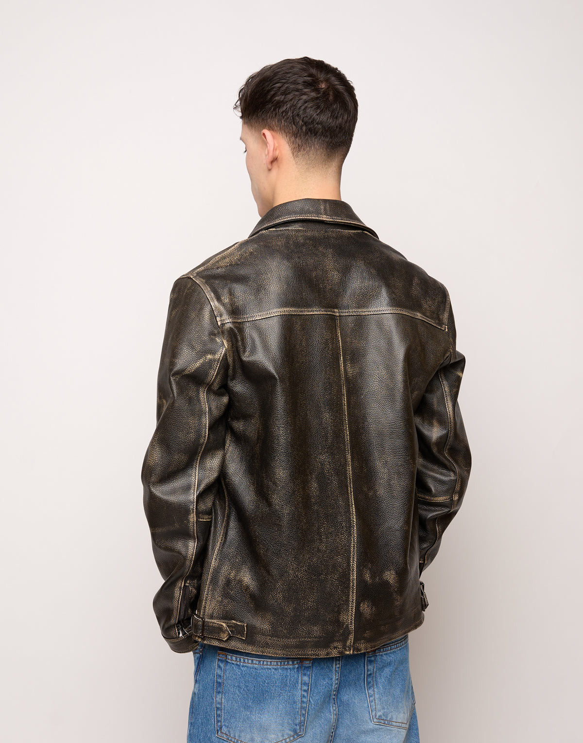 Giubbotto Genderless in Pelle Vintage