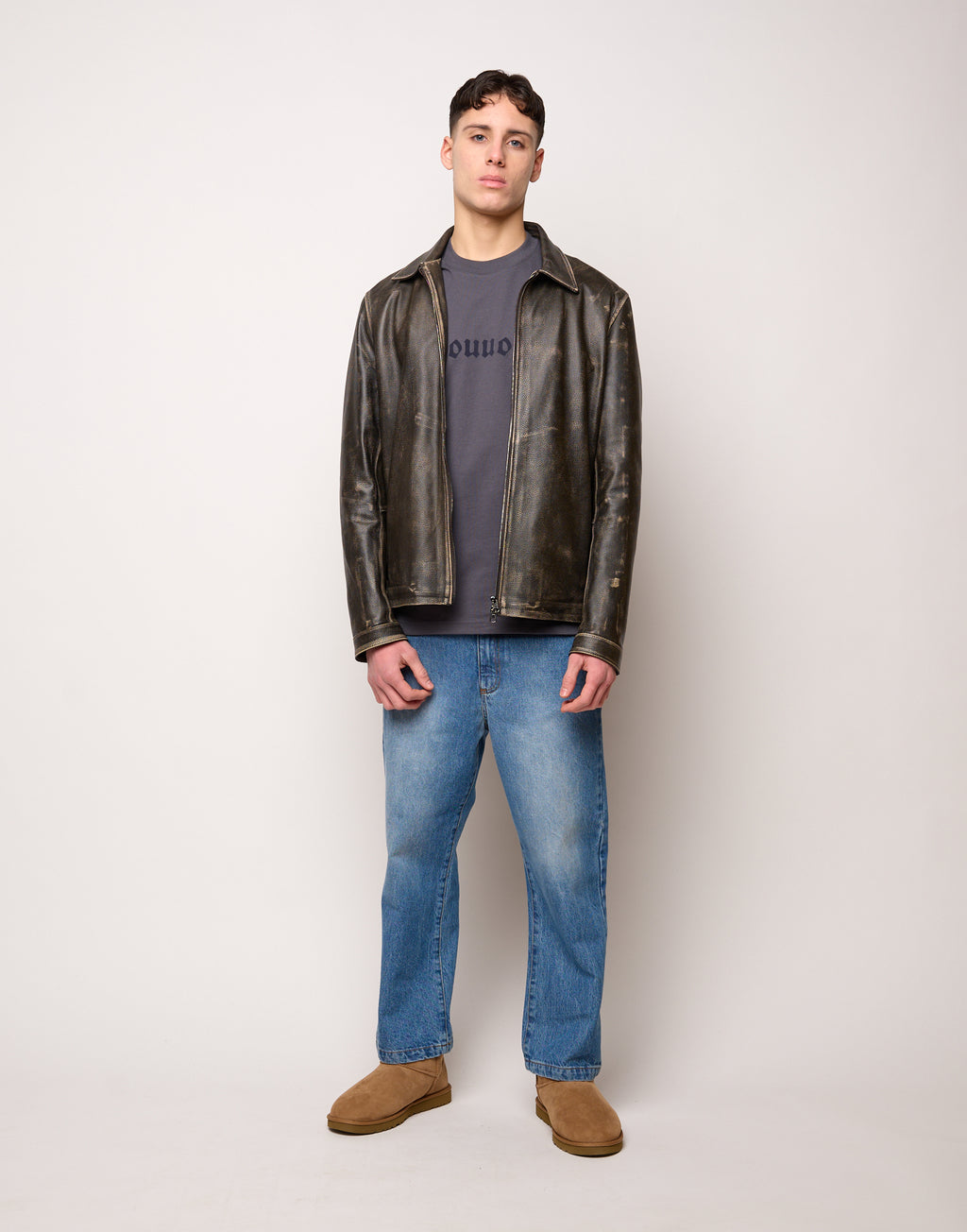 Blouson en cuir vintage genderless