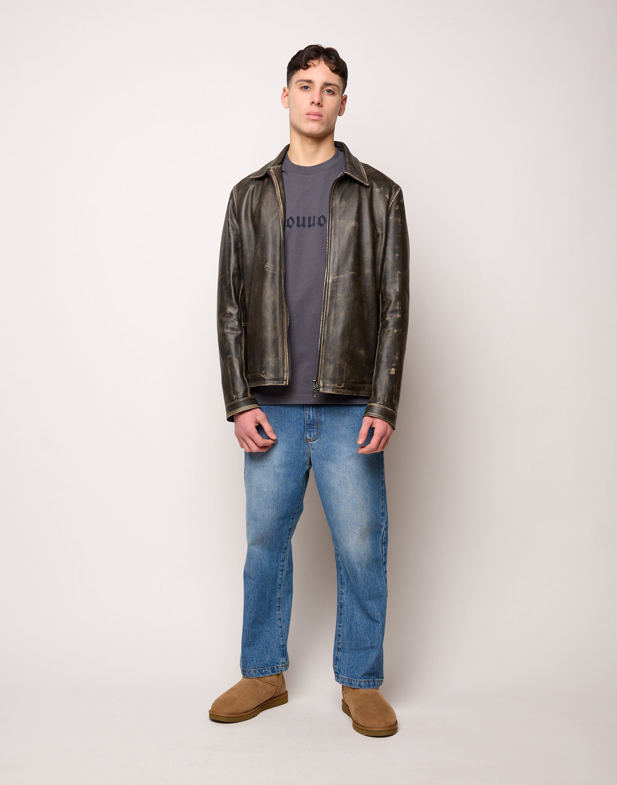 Giubbotto Genderless in Pelle Vintage