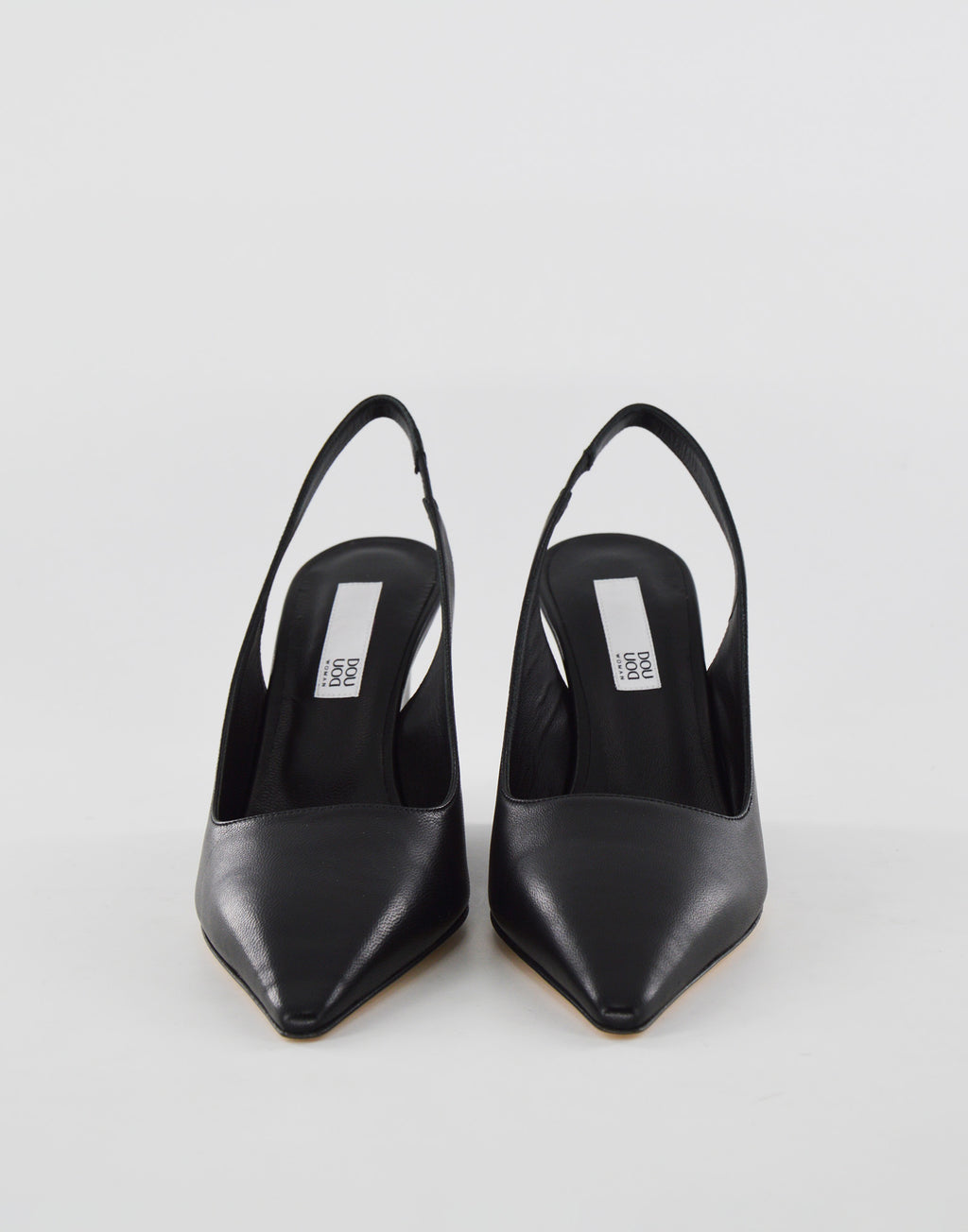 Decollete Slingback con Zeppa Nero