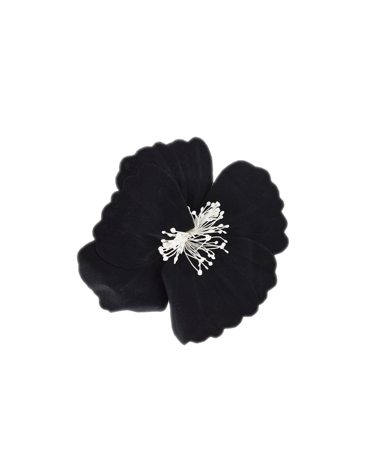 Black Azalea Flower Brooch