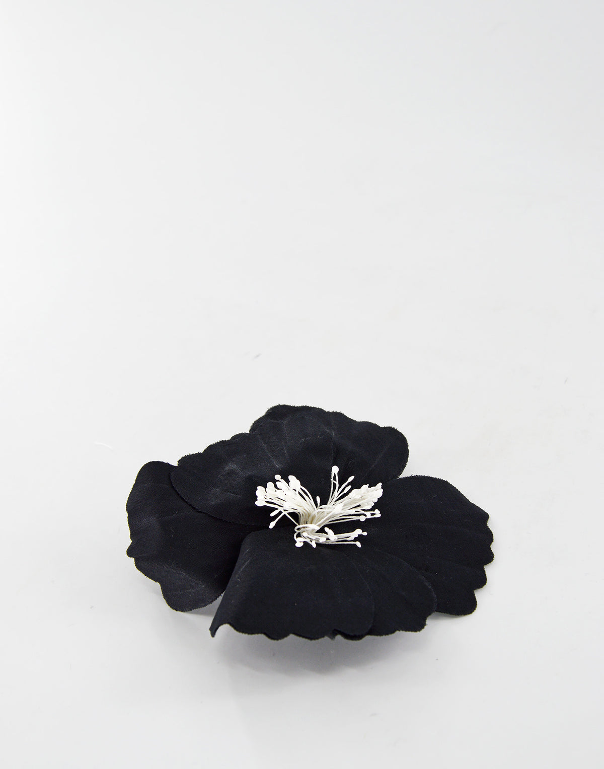 Black Azalea Flower Brooch