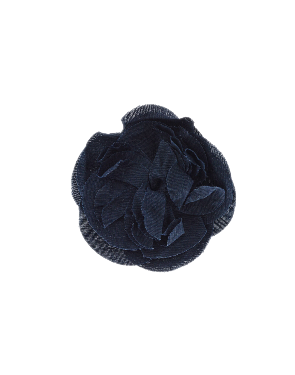 Midnight Blue Pink Flower Brooch