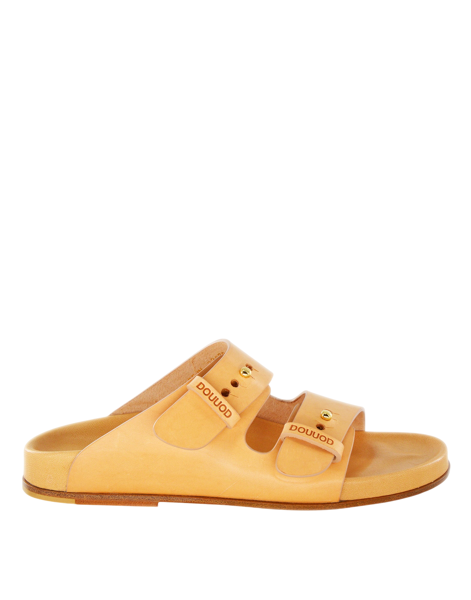 Sandali Doppia Fascia Fondo Cuoio