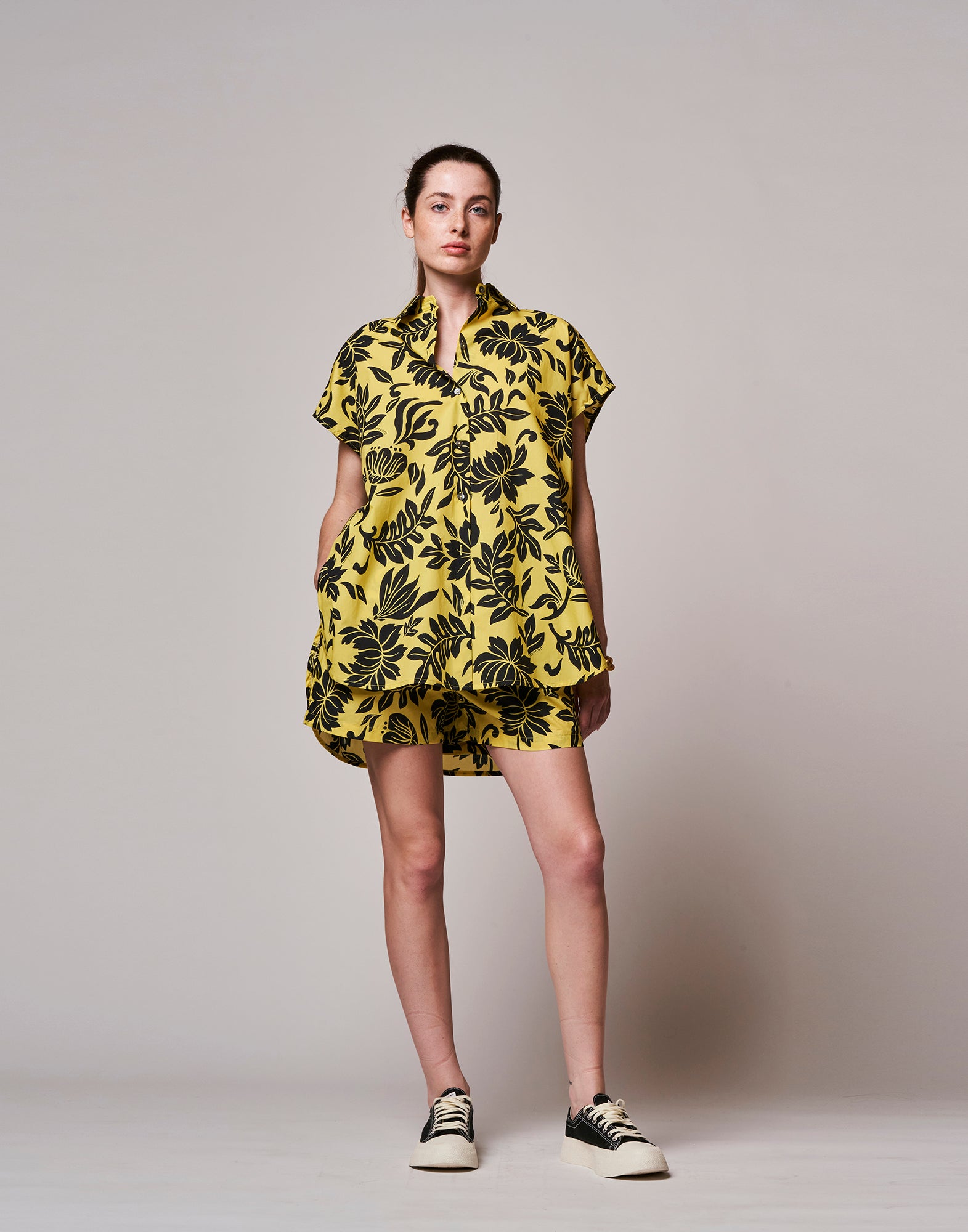 Camicia con Stampa Smanicata