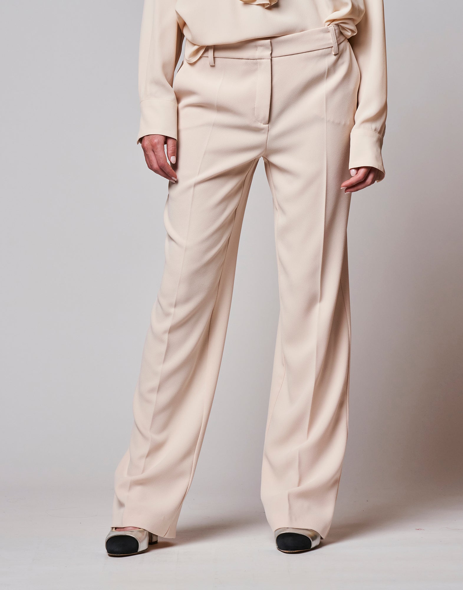Pantalone a Uomo in Crepe Sablè