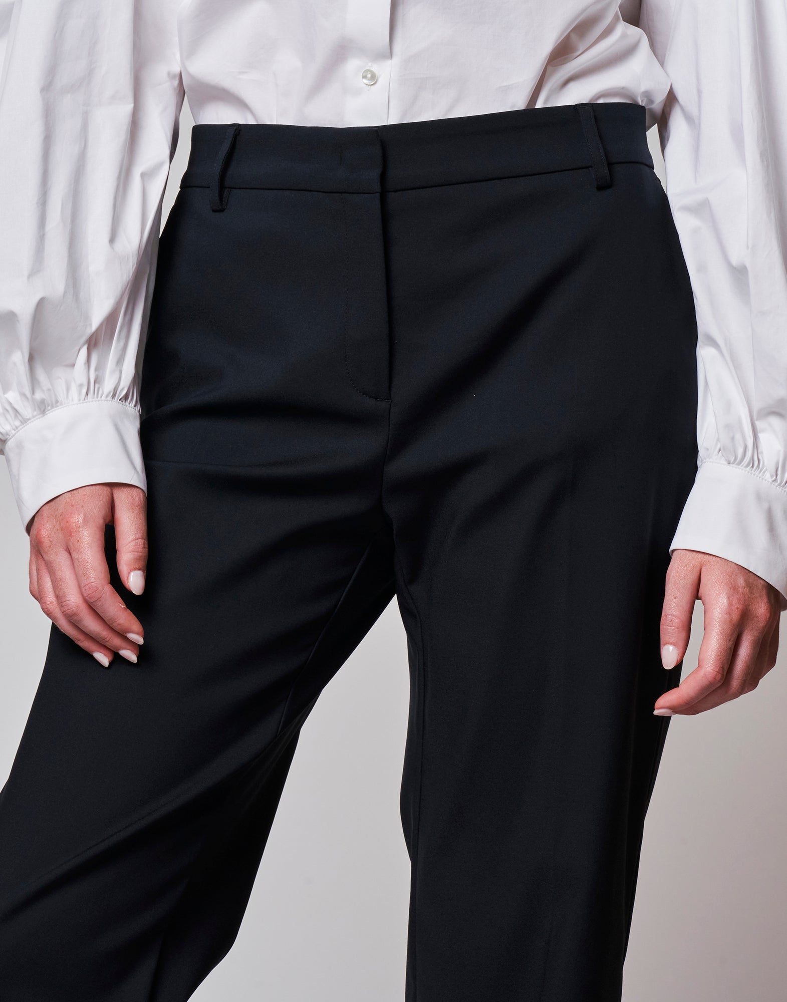 Pantalone a Uomo in Cotone Stretch Blu Notte
