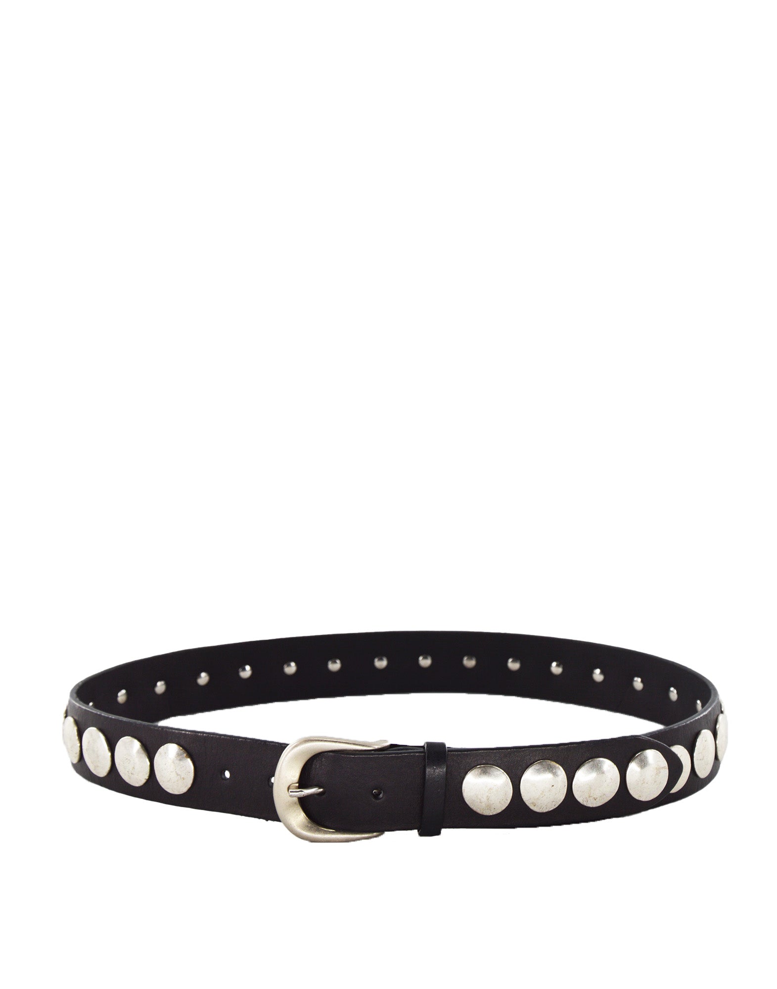 Cintura con Borchie Tonde Nera