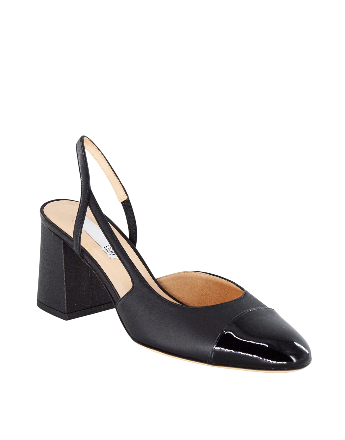 Chanel in Nappa con Punta in Vernice Neri