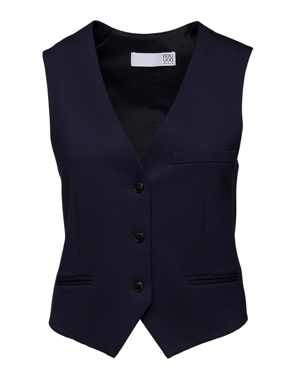 Gilet en maille milano compact bleu marine