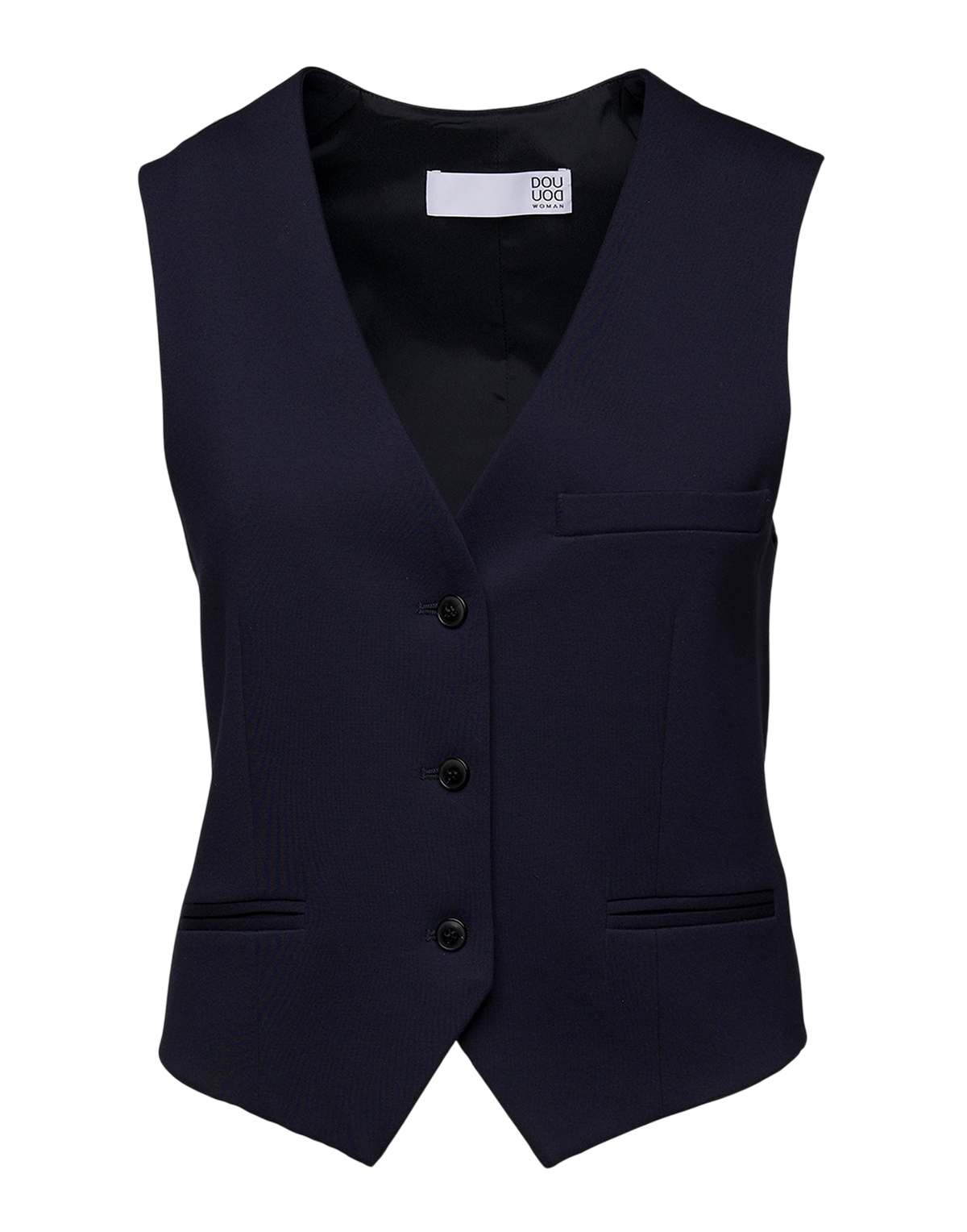 Gilet en maille milano compact bleu marine