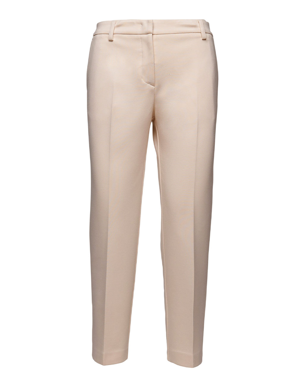 Pantalon droit en maille milano compacte couleur beurre