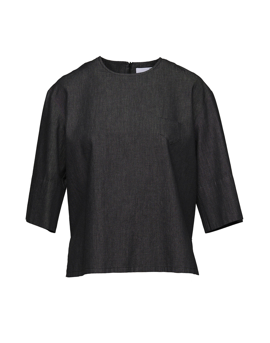 Casacca Girocollo in Taylored Black Denim